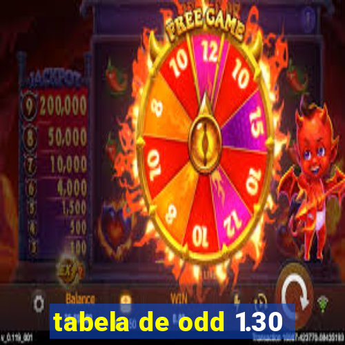 tabela de odd 1.30